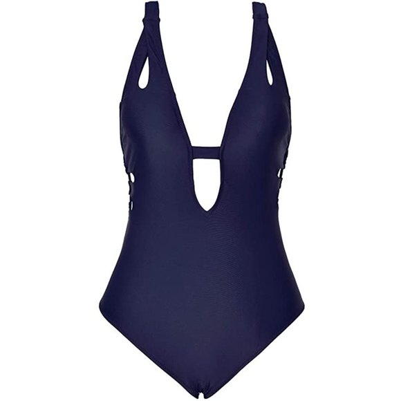 Cupshe My Destiny Cross One-Piece Swimsuit S - Picture 4 of 5